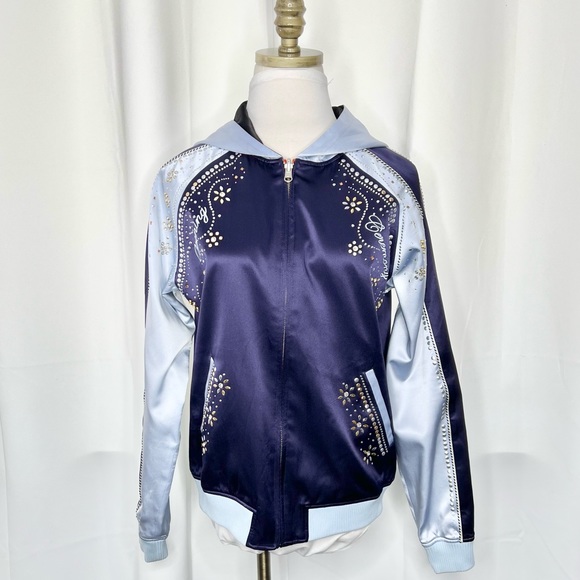 ❗️NWOT❗️OPENING CEREMONY 100% Silk “Love Stings” Embroidered Reversible … - Picture 15 of 16